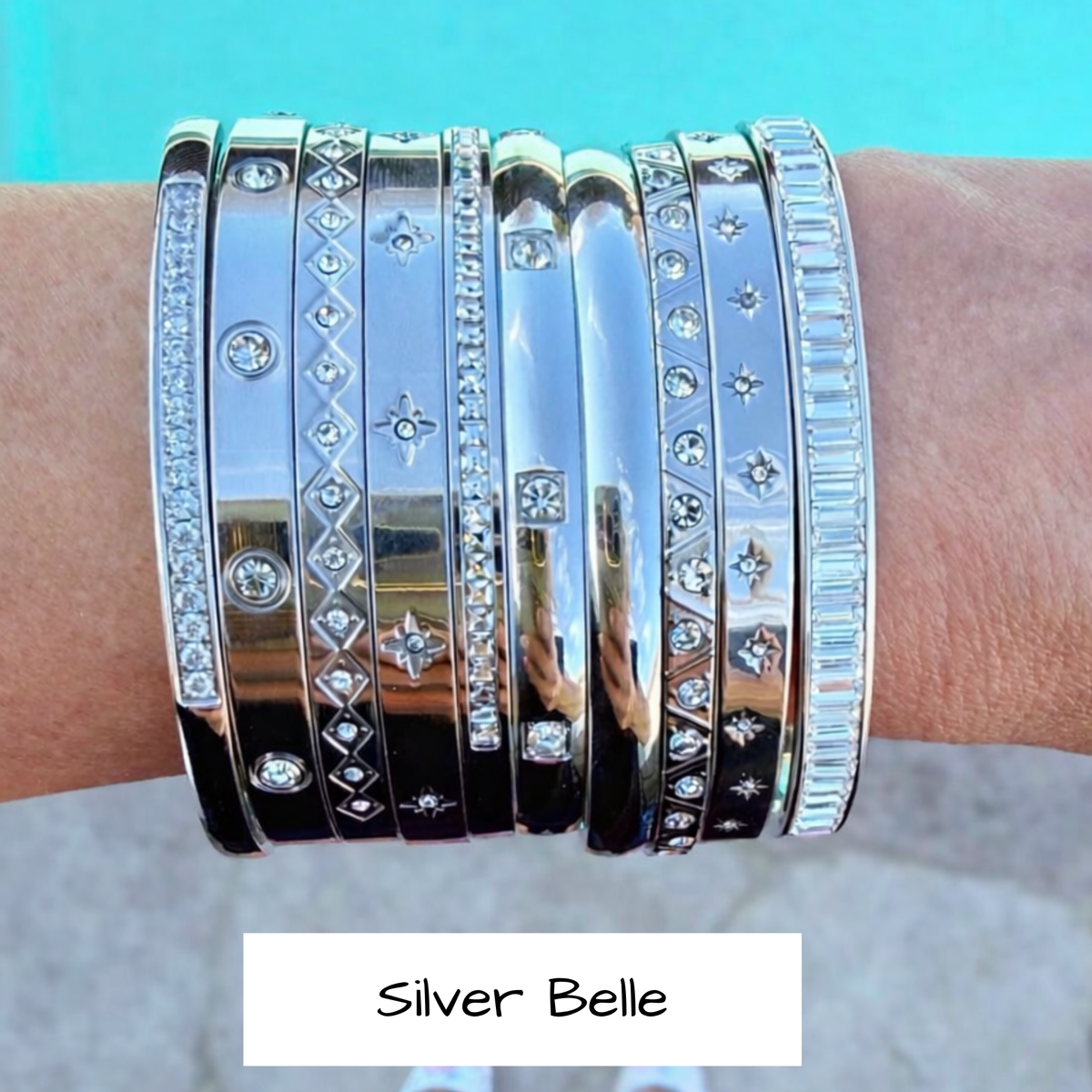 Silver Belle Bangles