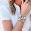 Druzy Agate Bar Bracelet | Gold