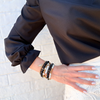 Druzy Agate Bar Bracelet | Gold