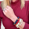 Bubbles with Bren in Blueberry Blue | 18K Gold accents