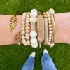 Dazzling Druzy Quartz Cuff  | Tan | Gold