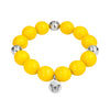 Bubbles with Bren in Yellow | Silver accents