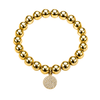 Radiant Rhinestone Charm Bracelet | 18K Gold PVD Plated