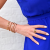 Radiant Rhinestone Cross Bracelet | 18K Gold PVD Plated