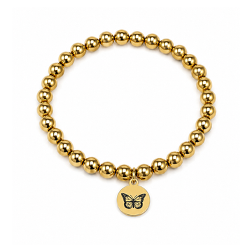 Signature Butterfly Charm Bracelet | 18K Gold PVD Plated