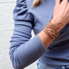 Radiant Rhinestone Eternity Bracelet | Gold