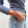 Radiant Rhinestone Eternity Bracelet | Gold