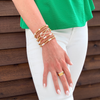 Radiant Rhinestone Eternity Bracelet | Gold