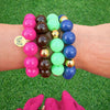 Bubbles with Bren in Fuchsia | 18K Gold accents
