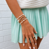 Radiant Rhinestone Eternity Bracelet | Gold