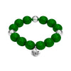 Bubbles with Bren in Dark Green | Silver accents
