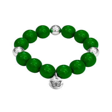 Bubbles with Bren in Dark Green | Silver accents
