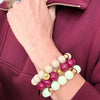 Bubbles with Bren in Burgundy Maroon | 18K Gold accents