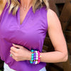 Bubbles with Bren in Fuchsia | 18K Gold accents