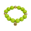 Bubbles with Bren in Lime Green | 18K Gold accents
