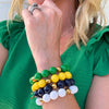 Bubbles with Bren in Navy | 18K Gold accents