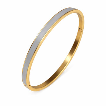 BOLD Belle Bangle | Granite Gray