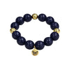 Bubbles with Bren in Navy | 18K Gold accents