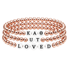 Greek Life Signature Stacks | 18K Rose Gold PVD Plated