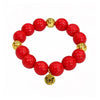 Bubbles with Bren in Candy Apple Red | 18K Gold accents