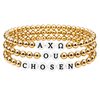 Greek Life Signature Stacks | 18K Gold PVD Plated