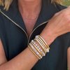 Radiant Rhinestone Bar Bracelet | 18K Gold PVD Plated