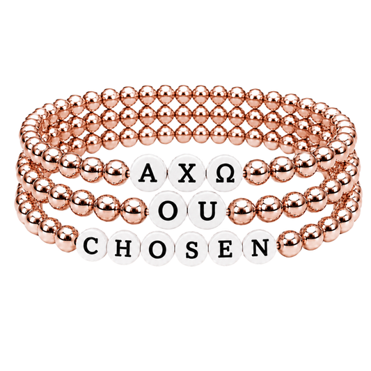 Greek Life Signature Stacks | Rose Gold