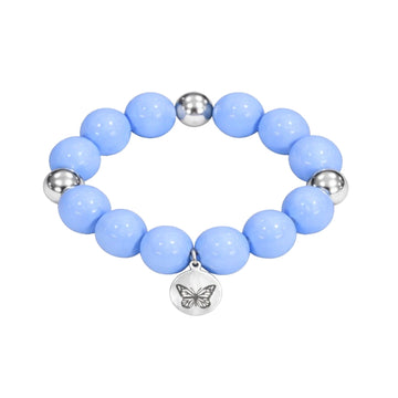 Bubbles with Bren in Cornflower Blue | Silver accents
