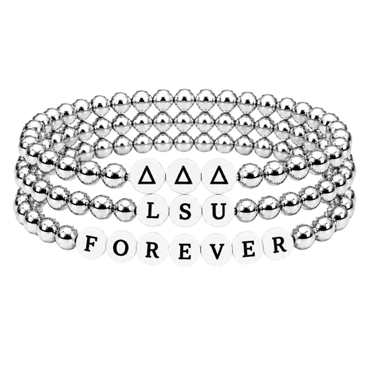 Greek Life Signature Stacks | Silver