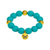 Bubbles with Bren in Teal | 18K Gold accents