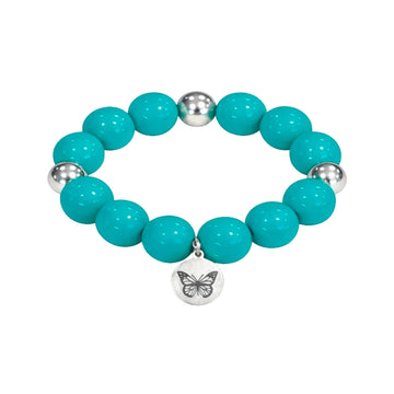 Bubbles with Bren in Teal | Silver accents