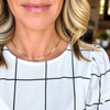 15" 2mm Herringbone Necklace | Gold