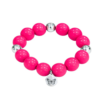 Bubbles with Bren in Fuchsia | Silver accents