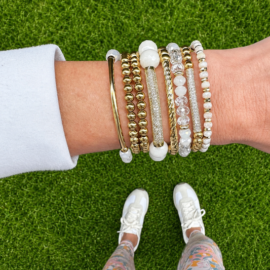Etched Bar Bracelet | 18K Gold PVD Plated