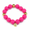Bubbles with Bren in Hot Pink | 18K Gold accents