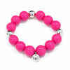 Bubbles with Bren in Hot Pink | Silver accents
