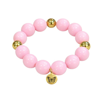 Bubbles with Bren in Cotton Candy Pink | 18K Gold accents