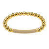 Radiant Rhinestone Bar Bracelet | 18K Gold PVD Plated