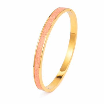 Shimmering Belle Bangle | Sherbet | 18K Gold PVD Plated