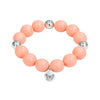 Bubbles with Bren in Peach | Silver accents