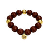 Bubbles with Bren in Chocolate Brown | 18K Gold accents