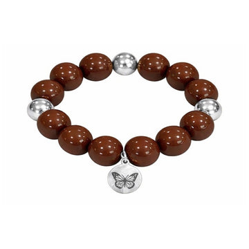 Bubbles with Bren in Chocolate Brown | Silver accents