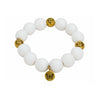 Bubbles with Bren in White | 18K Gold accents