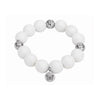 Bubbles with Bren in White | Silver accents