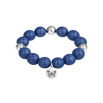 Bubbles with Bren in Blueberry Blue | Silver accents