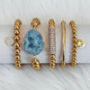 Radiant Rhinestone Charm Bracelet | 18K Gold PVD Plated