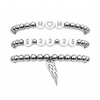 Wings of Love Stack | Silver