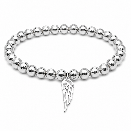 Wings of Love Bracelet | Silver