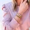 Radiant Rhinestone Charm Bracelet | 18K Gold PVD Plated