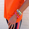 Bubbles with Bren in Orange | 18K Gold accents